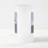 Bald-Adler auf hohem Niveau #2 Mattglas Bierglas (Mittel)