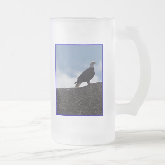 Bald-Adler auf hohem Niveau #2 Mattglas Bierglas (Rechts)