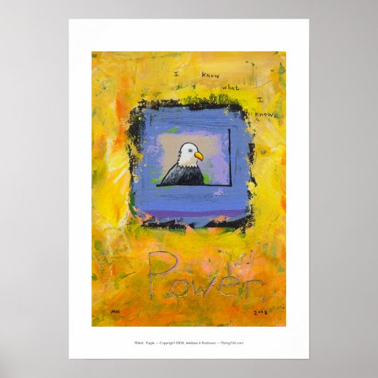 Bald Adler bunt moderne Kunst Power Vertrauen Poster (Vorne)