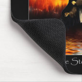 Bald Adler & Burning Forest Fire Mousepad (Ecke)