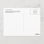 Bald-Adler, der an der F/V Arcturus vorbeifliegt Postkarte (Rückseite)