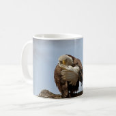 Bald-Adler (Der Vogel, der den Vogel spendet) Kaffeetasse (Vorderseite Links)