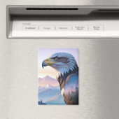 Bald Adler Doppelexposition Tierart Wildnis Magnet (In Situ (Geschirrspüler))
