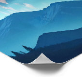 Bald Adler Doppelexposition Tierart Wildnis Poster (Ecke)