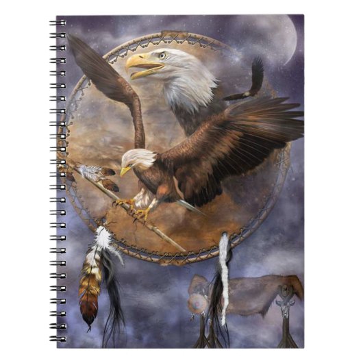 Bald Adler, Dreamcatcher und Feathers Notizblock (Vorderseite)