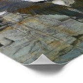 Bald-Adler-Felswand Reflektionen im Wasser Poster (Ecke)