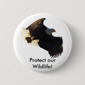 Bald-Adler-Flugabholung II Button (Vorderseite)