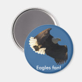 Bald-Adler-Flugabholung II Magnet (Vorderseite/Rückseite)