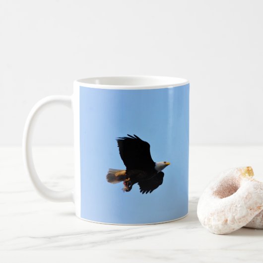 Bald-Adler-Flugprofil Kaffeetasse (Mit Donut)