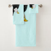 Bald Adler Flying Blue Badetücher - Custom Colors Badhandtuch Set (Insitu)