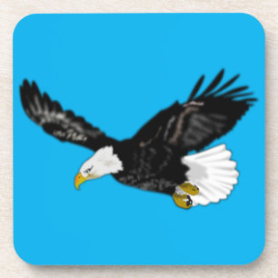 Bald Adler Flying Blue Untersetzer - Ihre Farbe