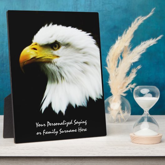 Bald-Adler-Foto Fotoplatte (Seite)