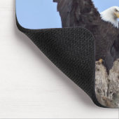 Bald-Adler (Haliäetus leucocephalus) mit Flügeln Mousepad (Ecke)