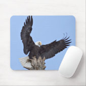 Bald-Adler (Haliäetus leucocephalus) mit Flügeln Mousepad (Mit Mouse)