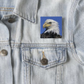 Bald-Adler (Haliäetus leucocephalus), wild, Button (Beispiel)
