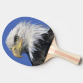 Bald-Adler (Haliäetus leucocephalus), wild, Tischtennis Schläger (Seitenansicht)