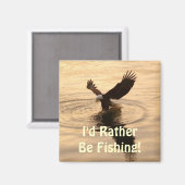 Bald-Adler im Dusk Wildlife Foto Button Magnet (Vorderseite/Rückseite)