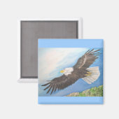Bald Adler im Flight Magnet (Vorderseite/Rückseite)