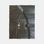 Bald Adler im Flug Fleecedecke (Vorderseite)