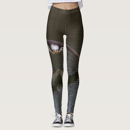 Bald Adler im Flug Leggings (Vorderseite)