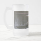 Bald Adler im Flug Mattglas Bierglas (Links)