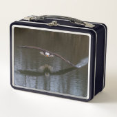 Bald Adler im Flug Metall Brotdose (Vorderseite)