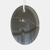 Bald Adler im Flug Ornament Aus Glas (Vorderseite links)