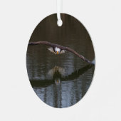 Bald Adler im Flug Ornament Aus Metall (Vorderseite links)