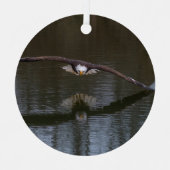 Bald Adler im Flug Ornament Aus Metall (Vorderseite)