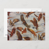 Bald Adler im Flug Postkarte (Vorne/Hinten)