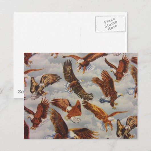 Bald Adler im Flug Postkarte (Vorne/Hinten)