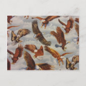 Bald Adler im Flug Postkarte (Vorderseite)