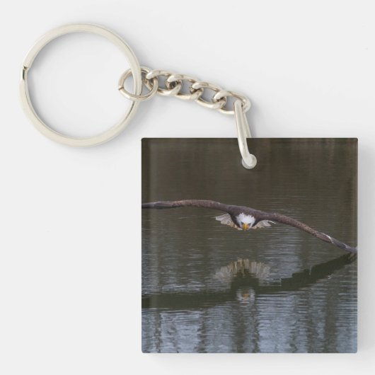 Bald Adler im Flug Schlüsselanhänger (Vorderseite)