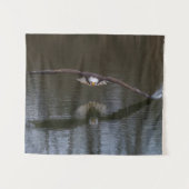 Bald Adler im Flug Wandteppich (Vorderseite (Horizontal))