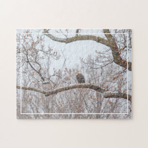 Bald Adler im Schnee Puzzle
