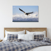 Bald Adler in Flight, Haliäetus leucocephalus, 4 Leinwanddruck (Insitu (Schlafzimmer))