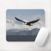 Bald Adler in Flight, Haliäetus leucocephalus, Mousepad (Mit Mouse)