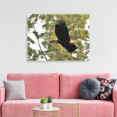 Bald-Adler in Wald Leinwanddruck (Insitu (Wohnzimmer))
