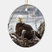 Bald-Adler mit Adlern Keramikornament (Links)