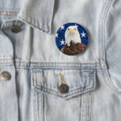 Bald Adler mit amerikanischer Flagge Button (Beispiel)