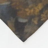 Bald Adler mit amerikanischer Flagge Fleecedecke (Ecke)