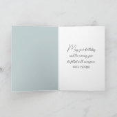 Bald Adler mit amerikanischer Flagge Geburtstag Karte (Innenseite)