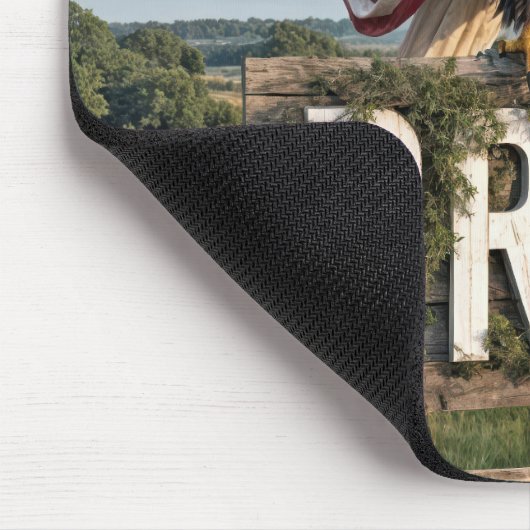 Bald Adler mit Bettensigne Mousepad (Ecke)