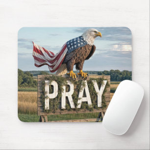 Bald Adler mit Bettensigne Mousepad