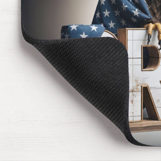 Bald Adler mit Bettenzeichen Mousepad (Ecke)