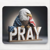 Bald Adler mit Bettenzeichen Mousepad (Vorne)