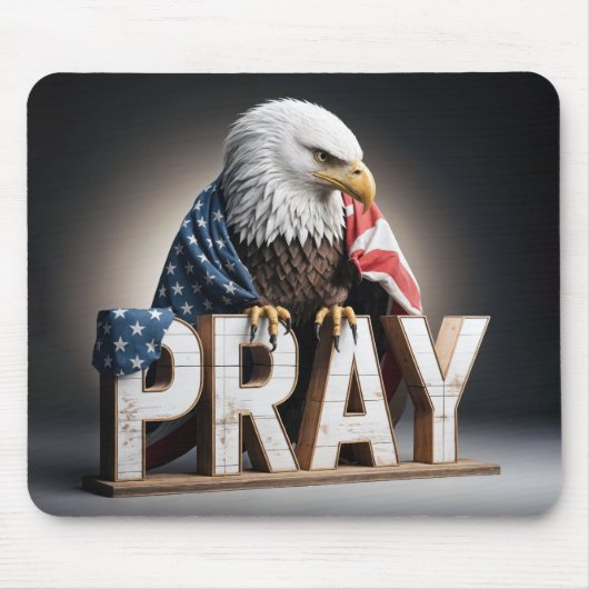 Bald Adler mit Bettenzeichen Mousepad (Vorne)