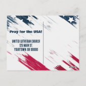 Bald Adler mit Bettenzeichen Postkarte (Rückseite)