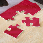 Bald Adler mit dem Puzzle der amerikanischen Flagg (Seite)