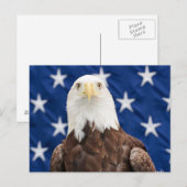 Bald Adler mit den Sternen Postkarte (Vorne/Hinten)